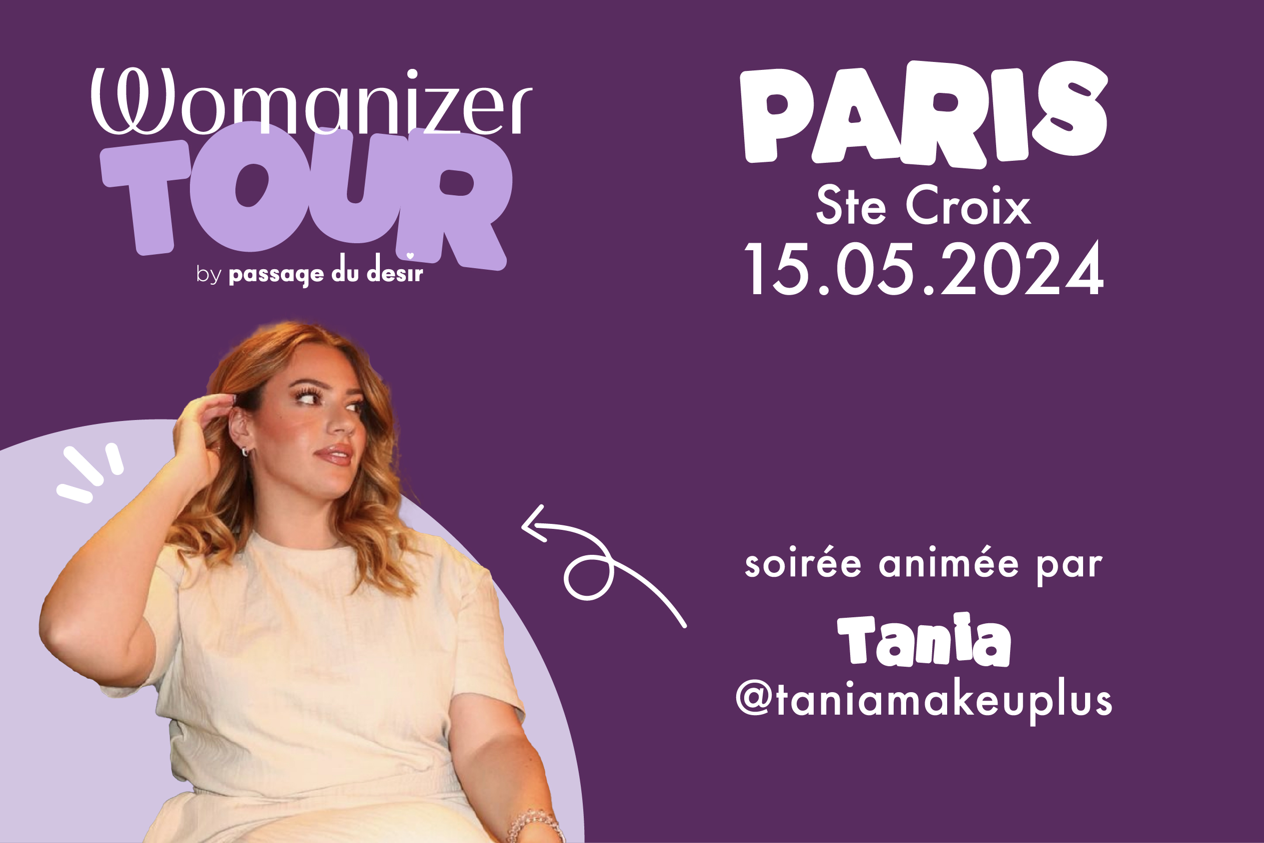 Womanizer tour Paris boutique Sainte Croix